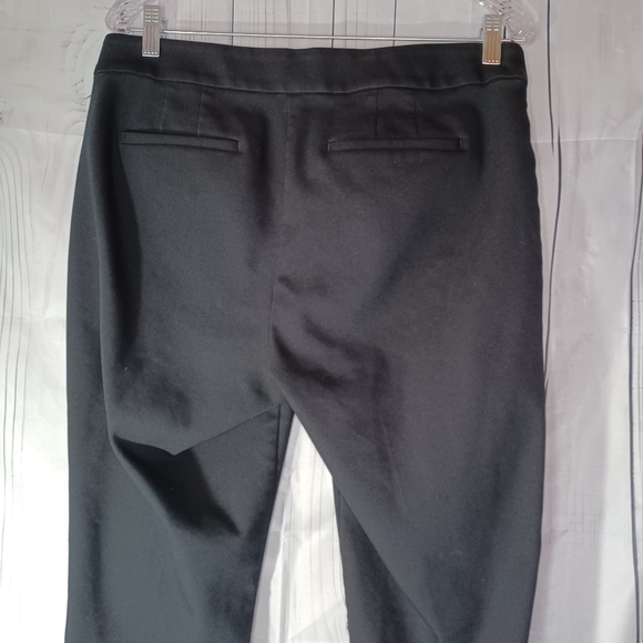 Loft High Waist Curvy Skinny Black Pants with Gold Button Accents - Picture 7 of 10